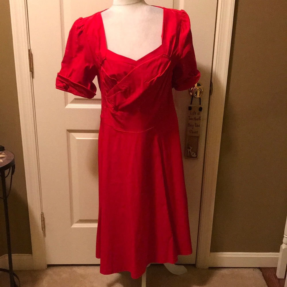 NWT Red dress with sweetheart neckline